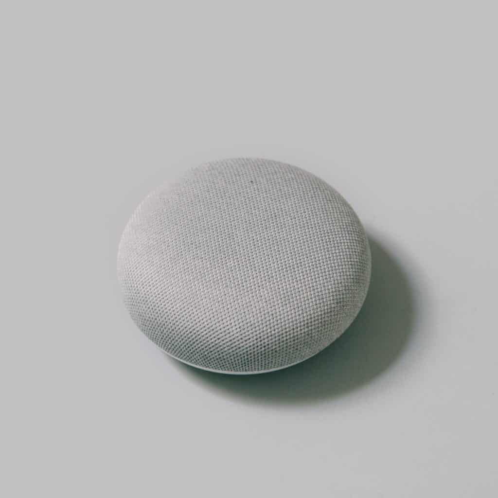 google home on plain background