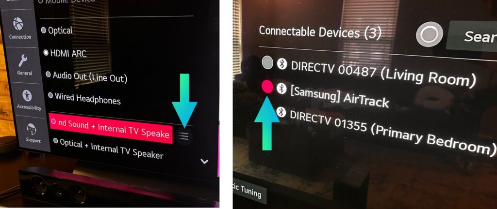 Bluetooth on LG TV