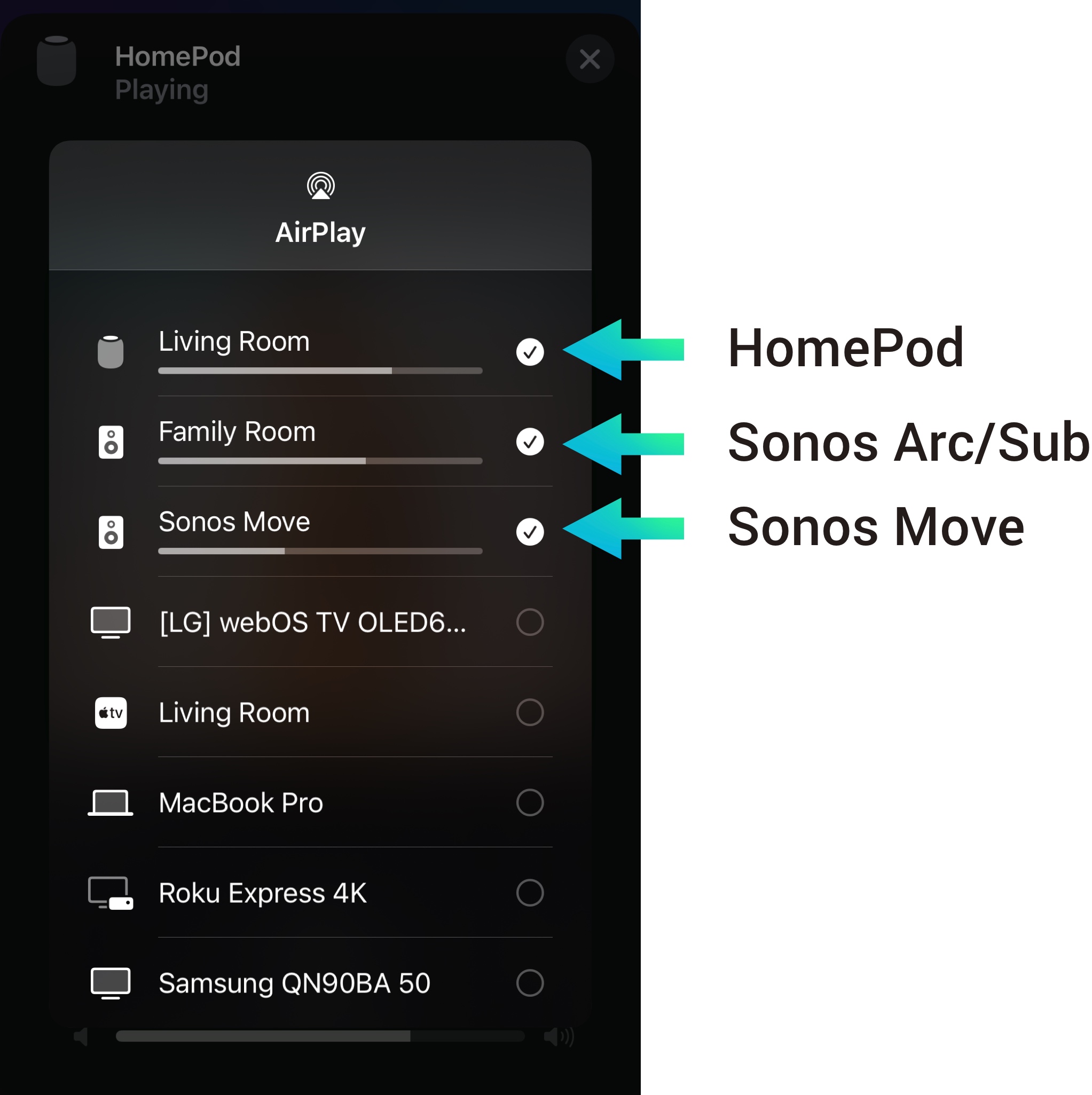 Airplay sonos