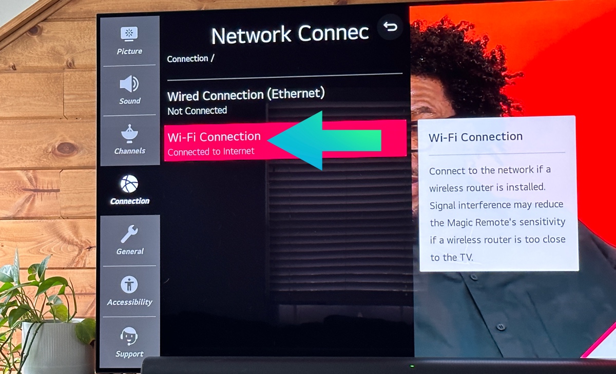 Wifi Connection LG TV