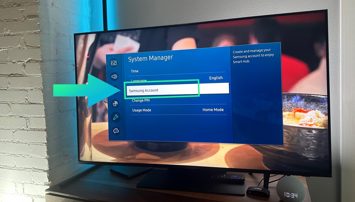 Samsung tv - Samsung account