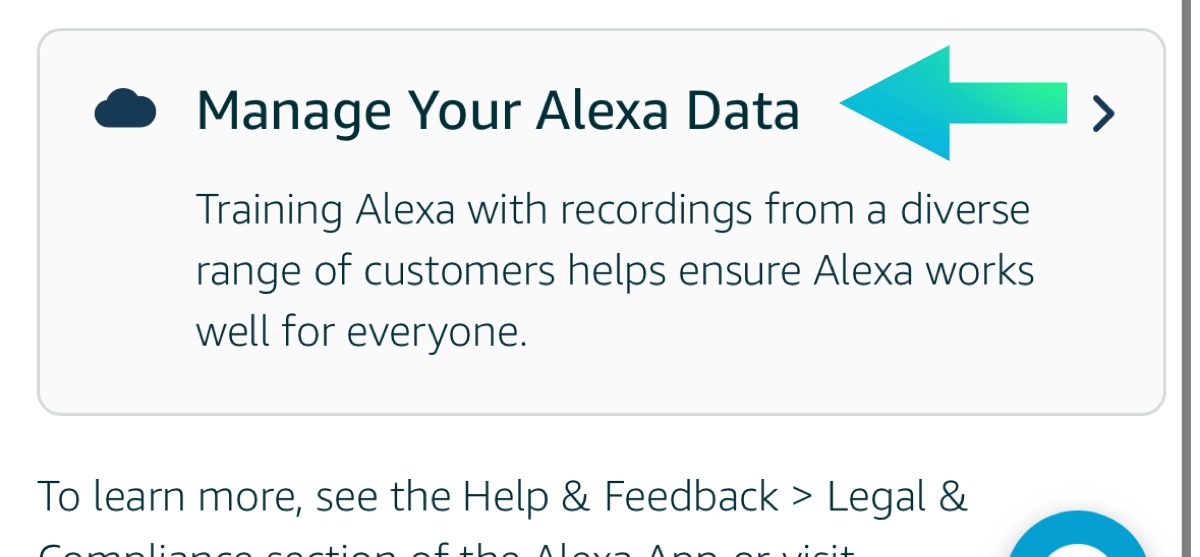 Manage Alexa data