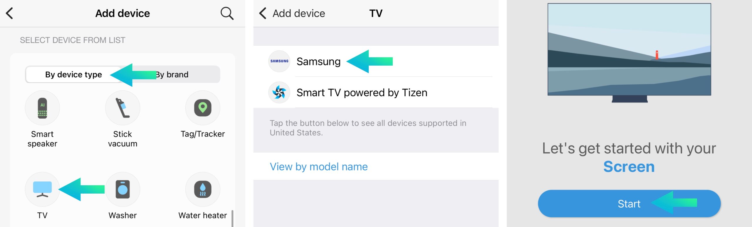 Add TV to smart things