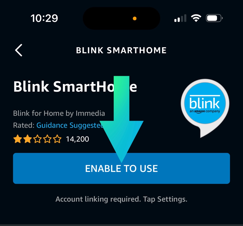 blink smart home skill