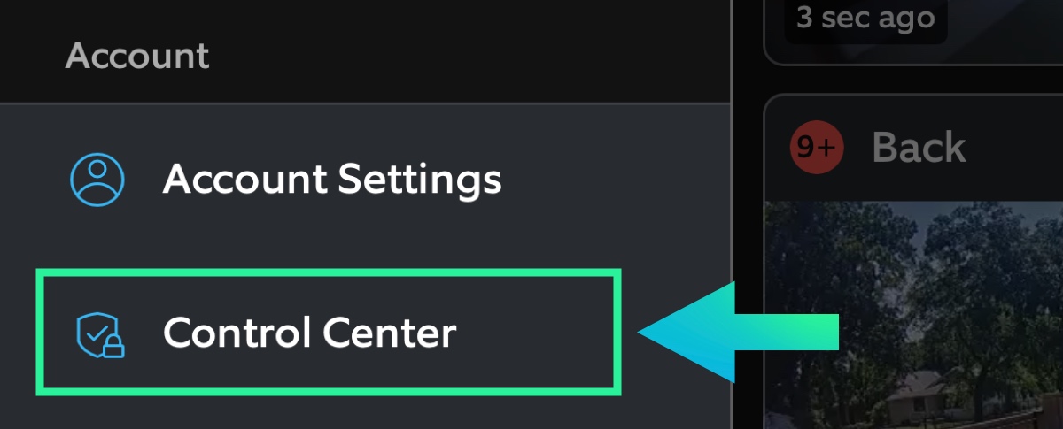 Ring Control center