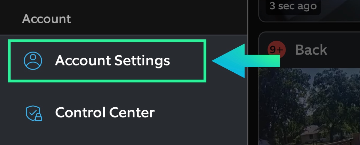 Ring account settings