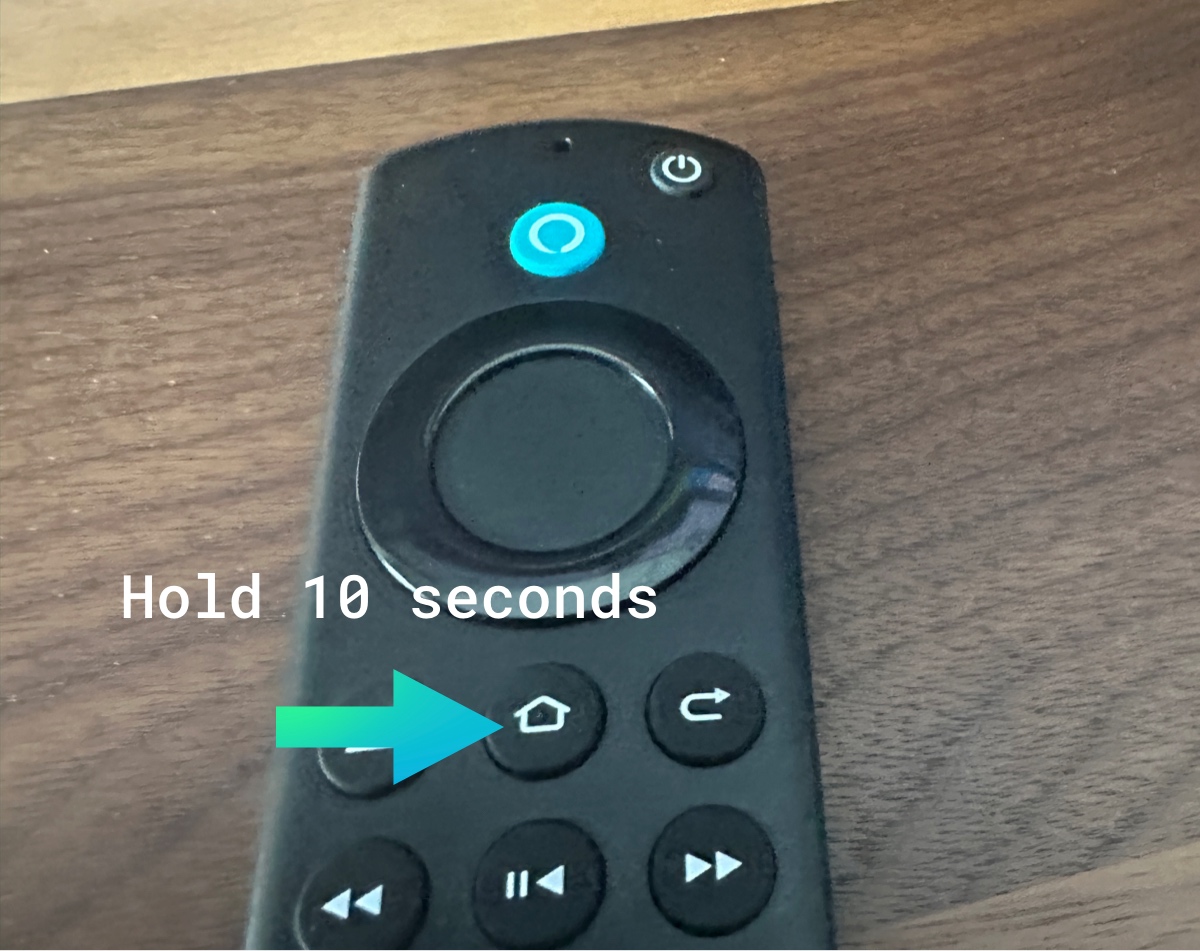 Press and hold the home button for 10 seconds