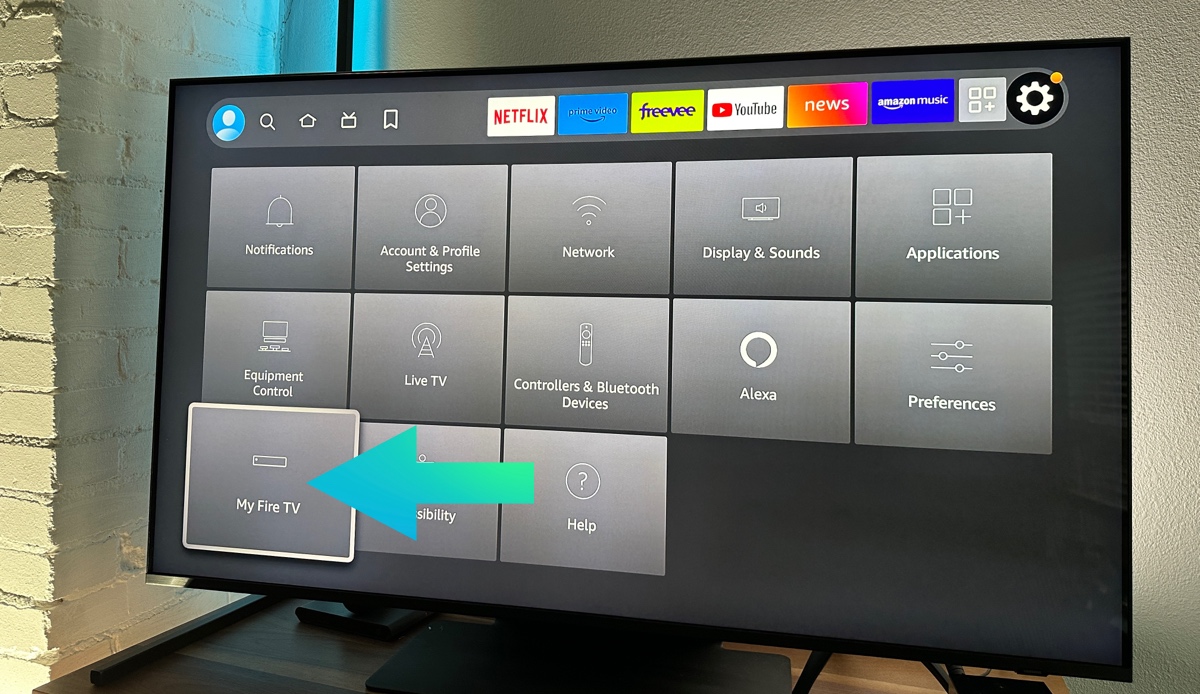 Select my fire tv