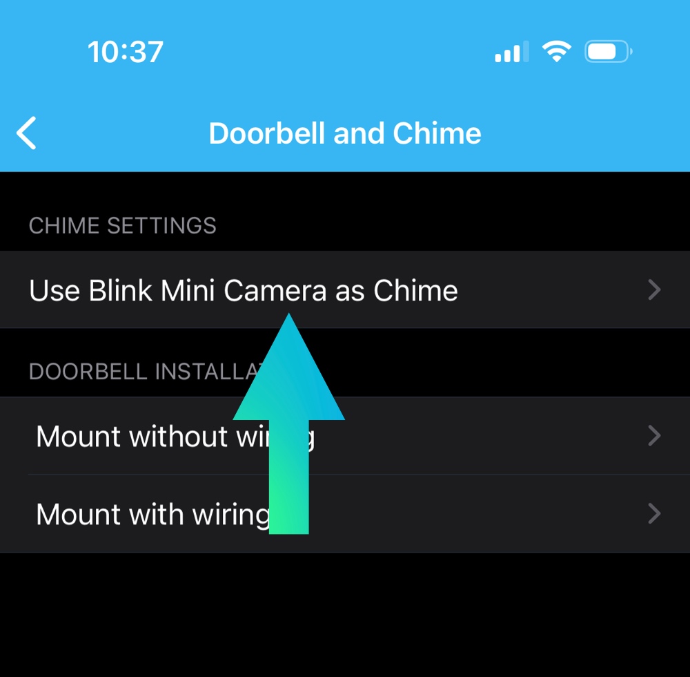 Use Blink mini as a chime