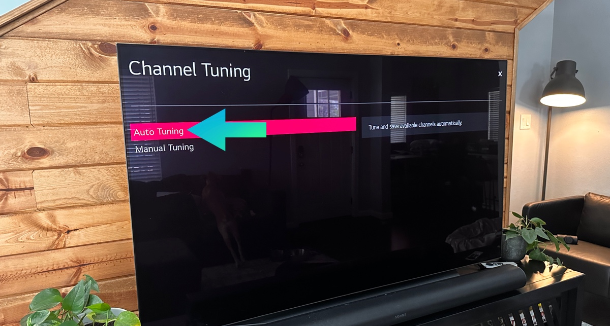 Auto tuning LG TV