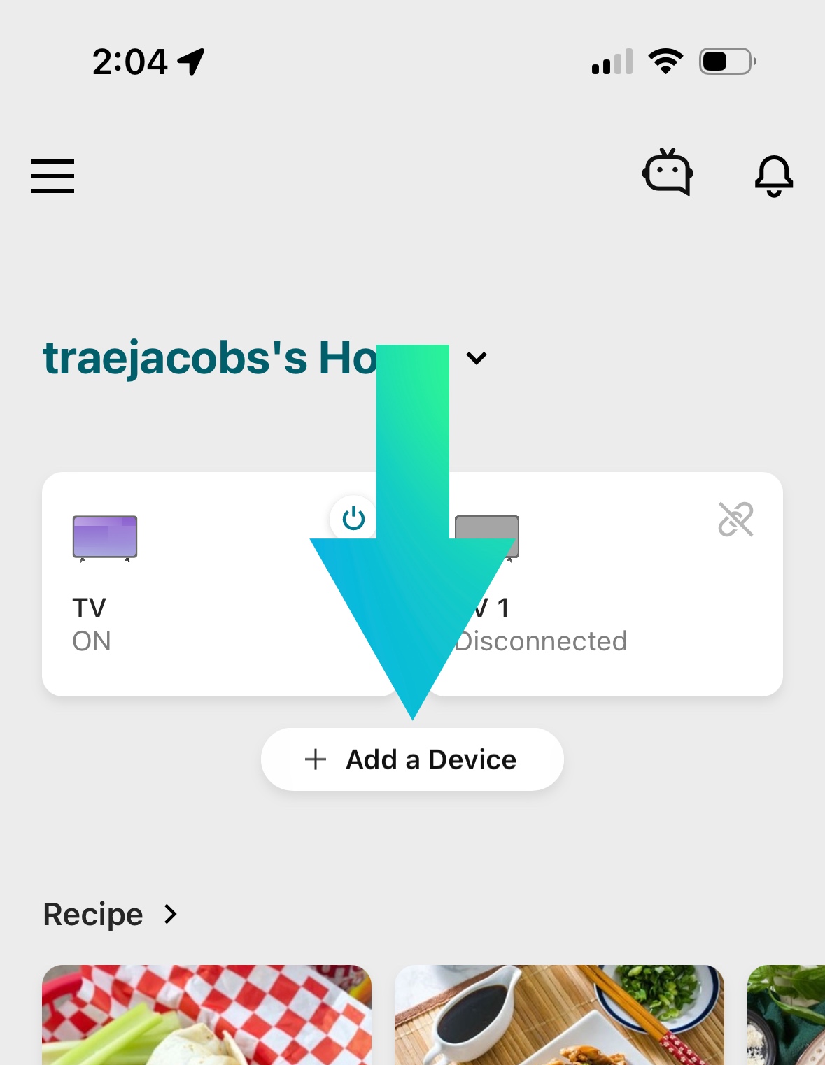 Add a device to ThinQ