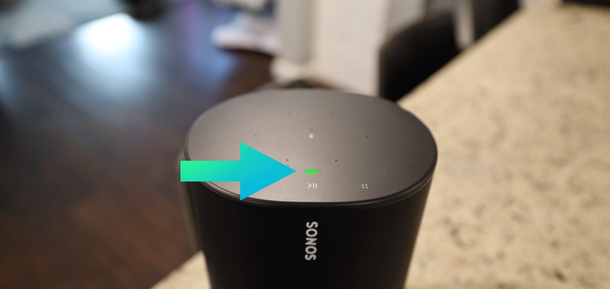 Sonos flashing green