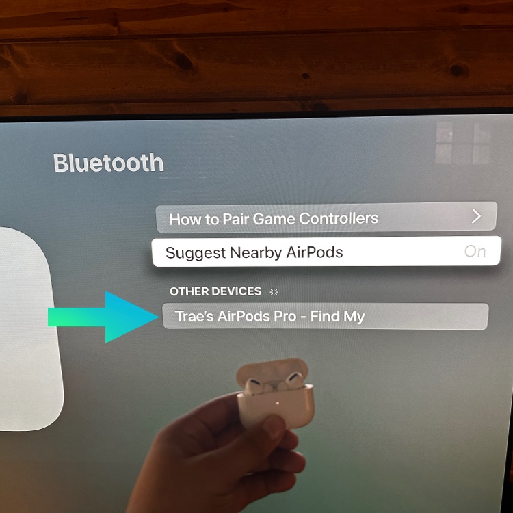 Apple tv - pair airpods