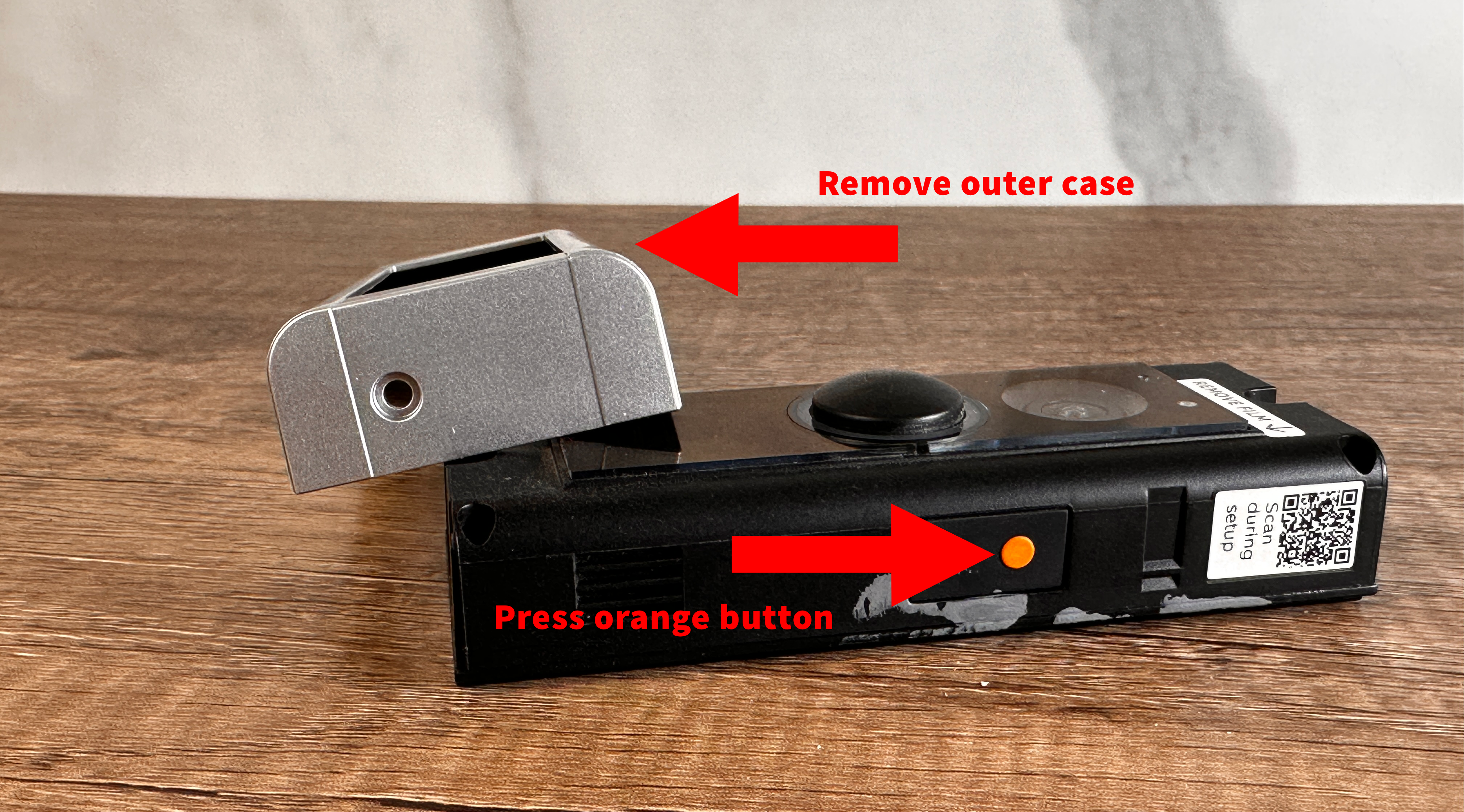 reset button on Ring doorbell