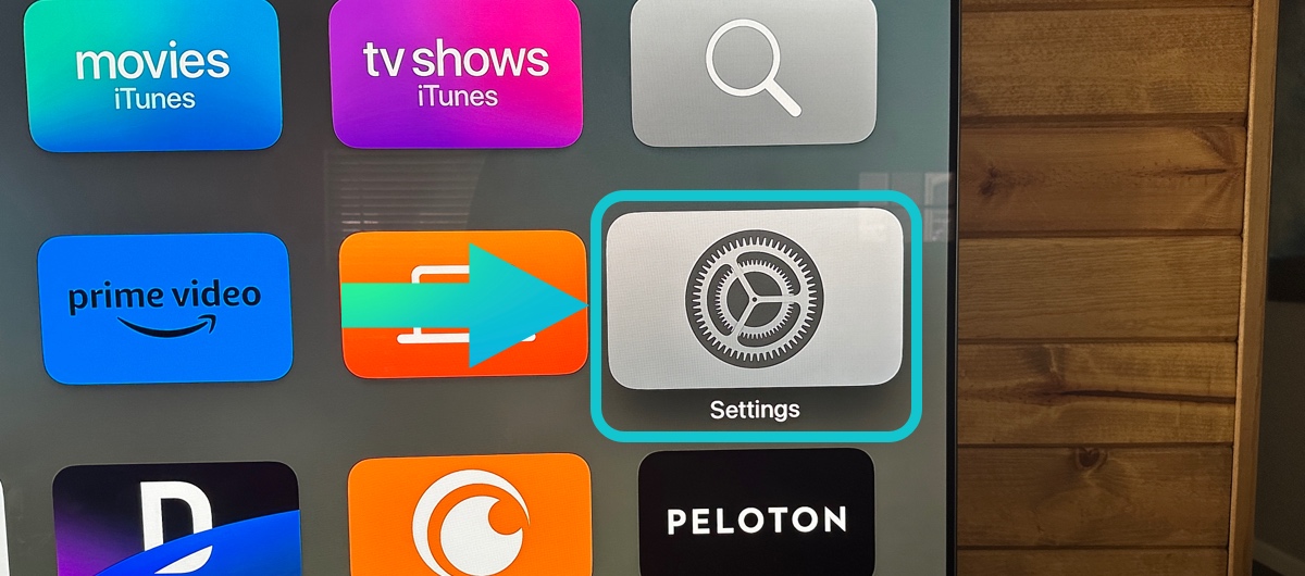 Select settings - Apple TV