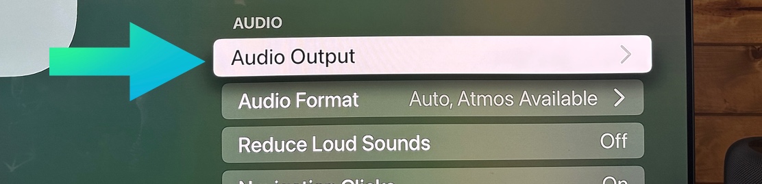 Audio Output - Apple TV