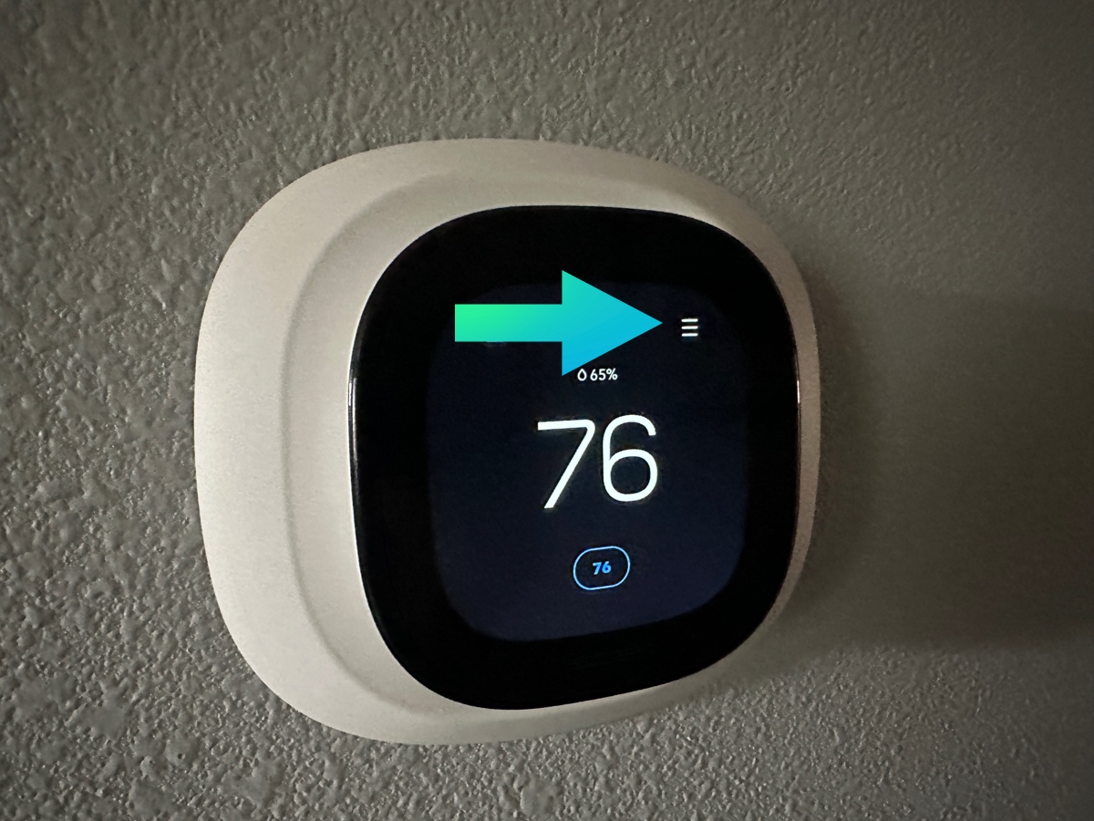 ecobee menu