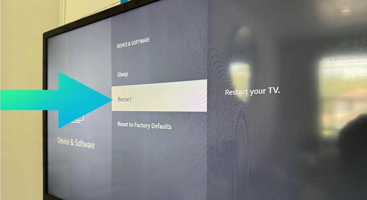 Fire tv - restart