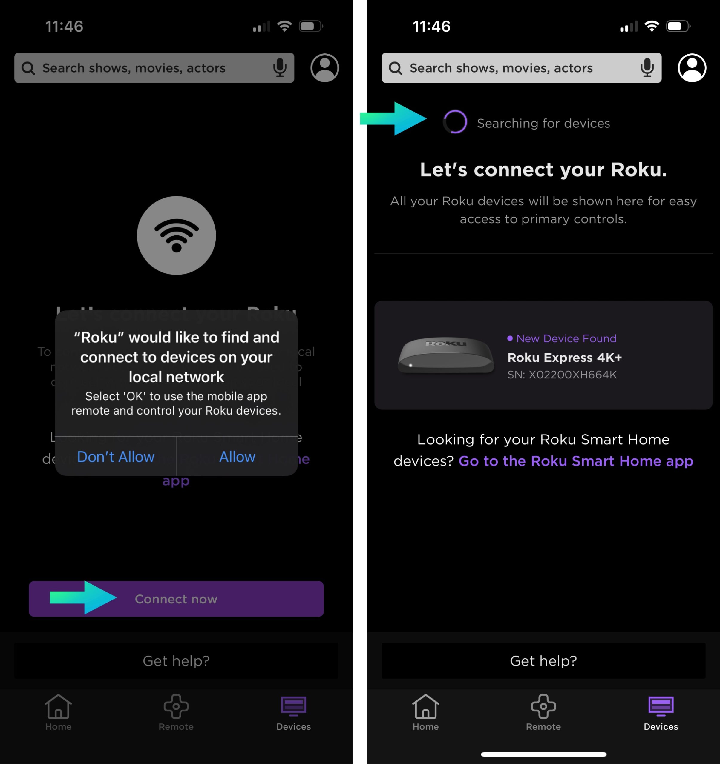 Roku - connect mobile remote