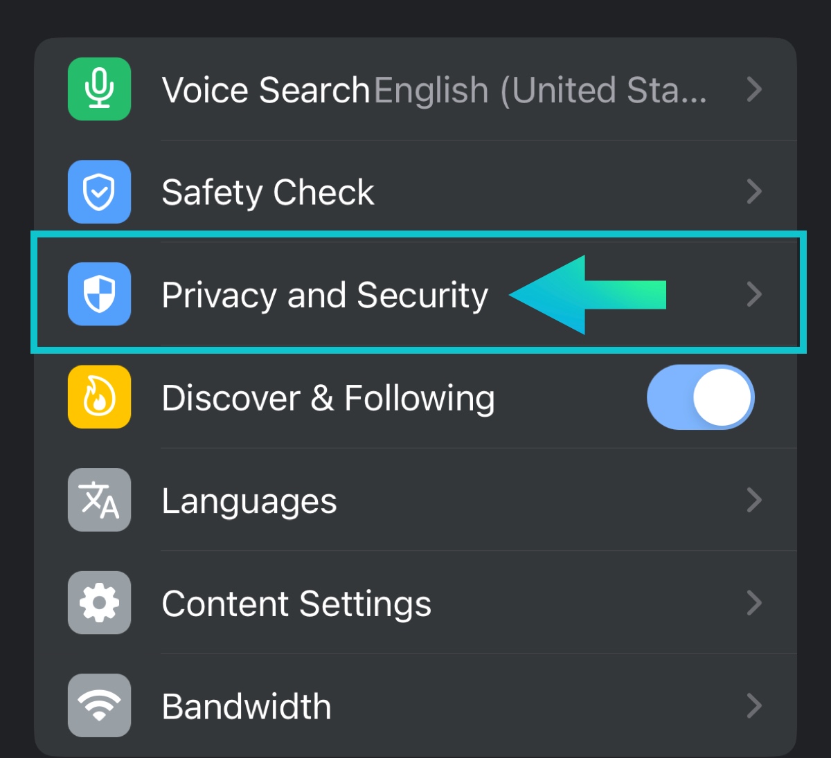 Select privacy and security