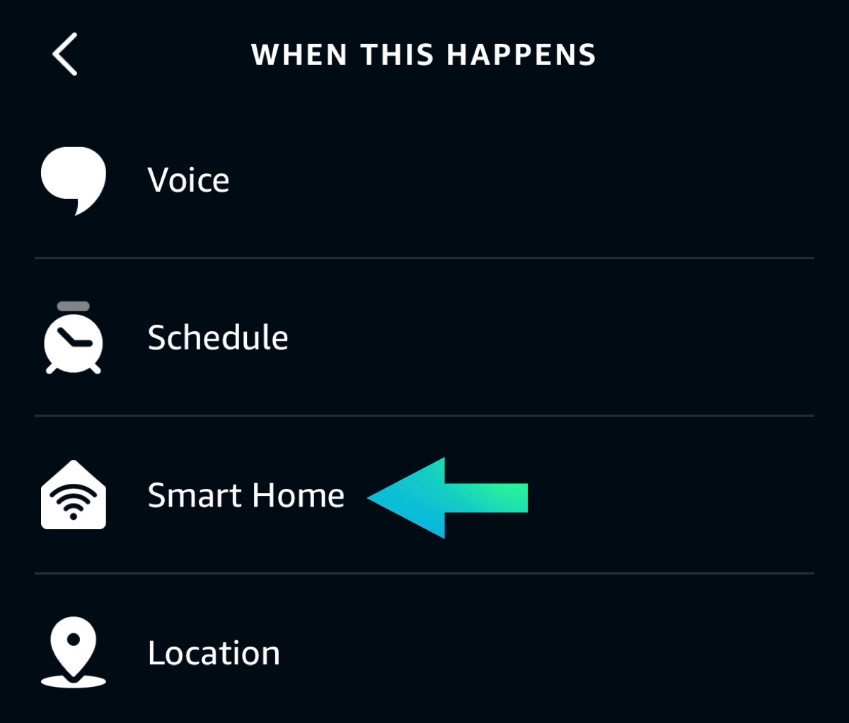 Alexa - Select smart home