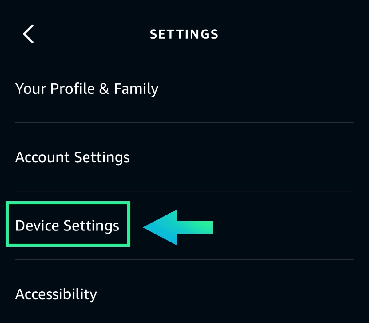 alexa - device settings