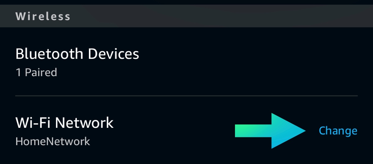 alexa - change wifi network