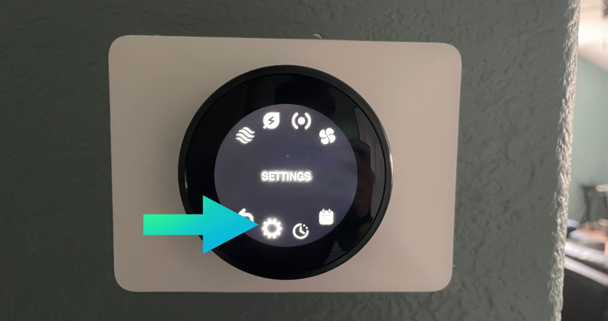 Settings in Nest thermostat