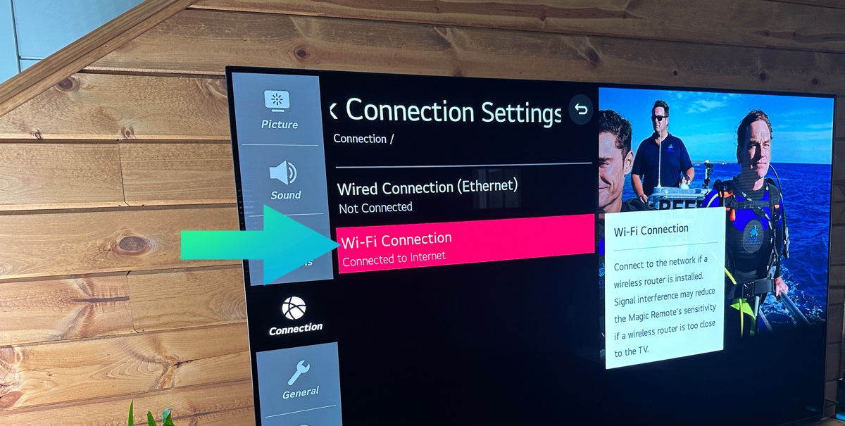 Lg tv wifi connection