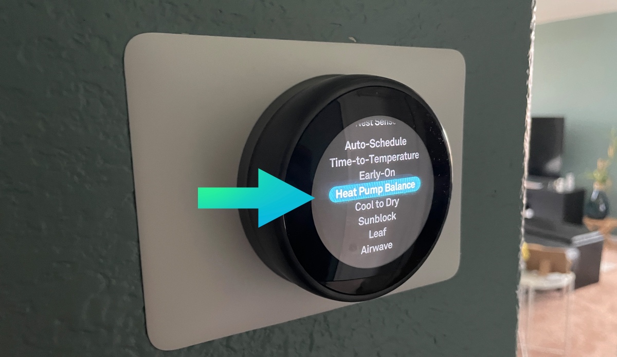 Nest thermostat - Heat pump balance