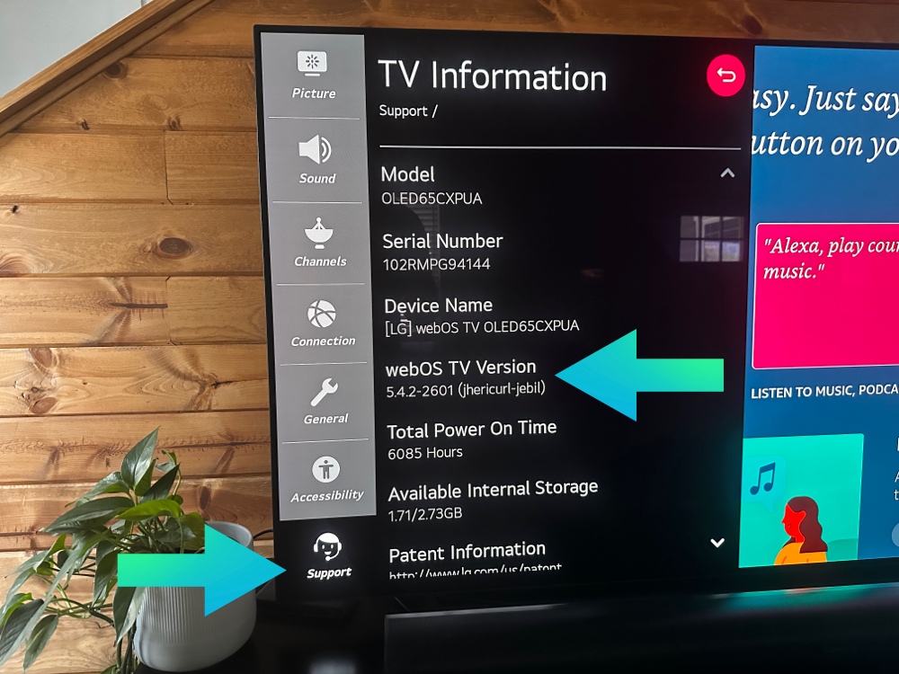 Find Tv information on LG TV