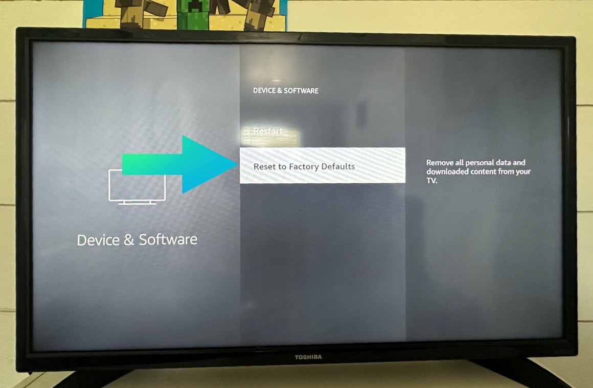 fire tv - reset to factory