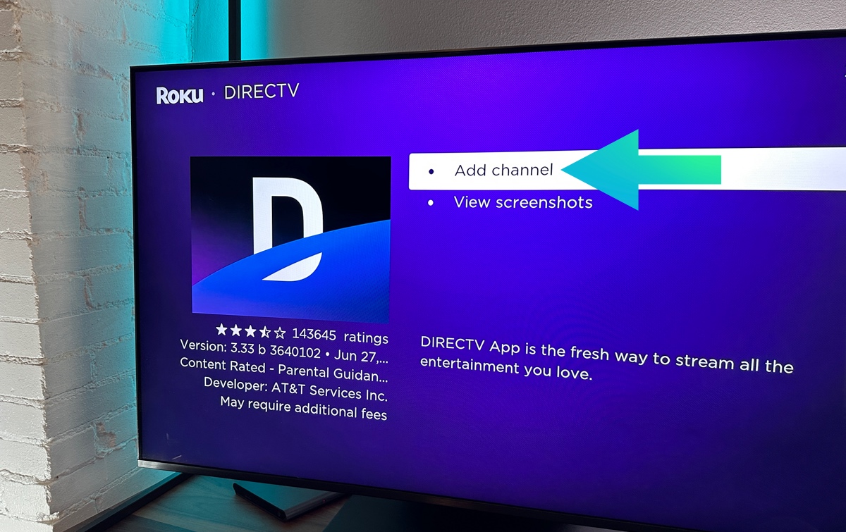 Roku - add channel