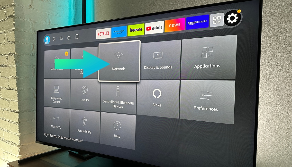 Select Network on Fire TV