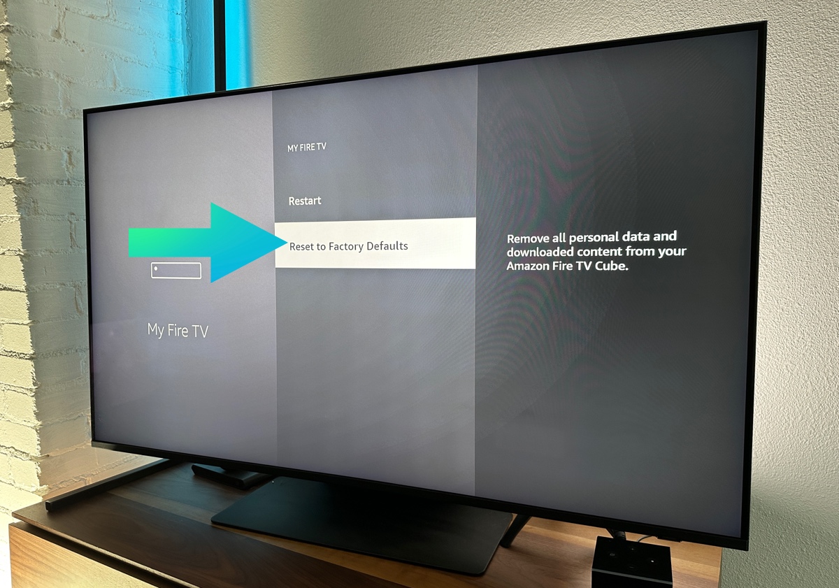 Reset fire tv back to factory