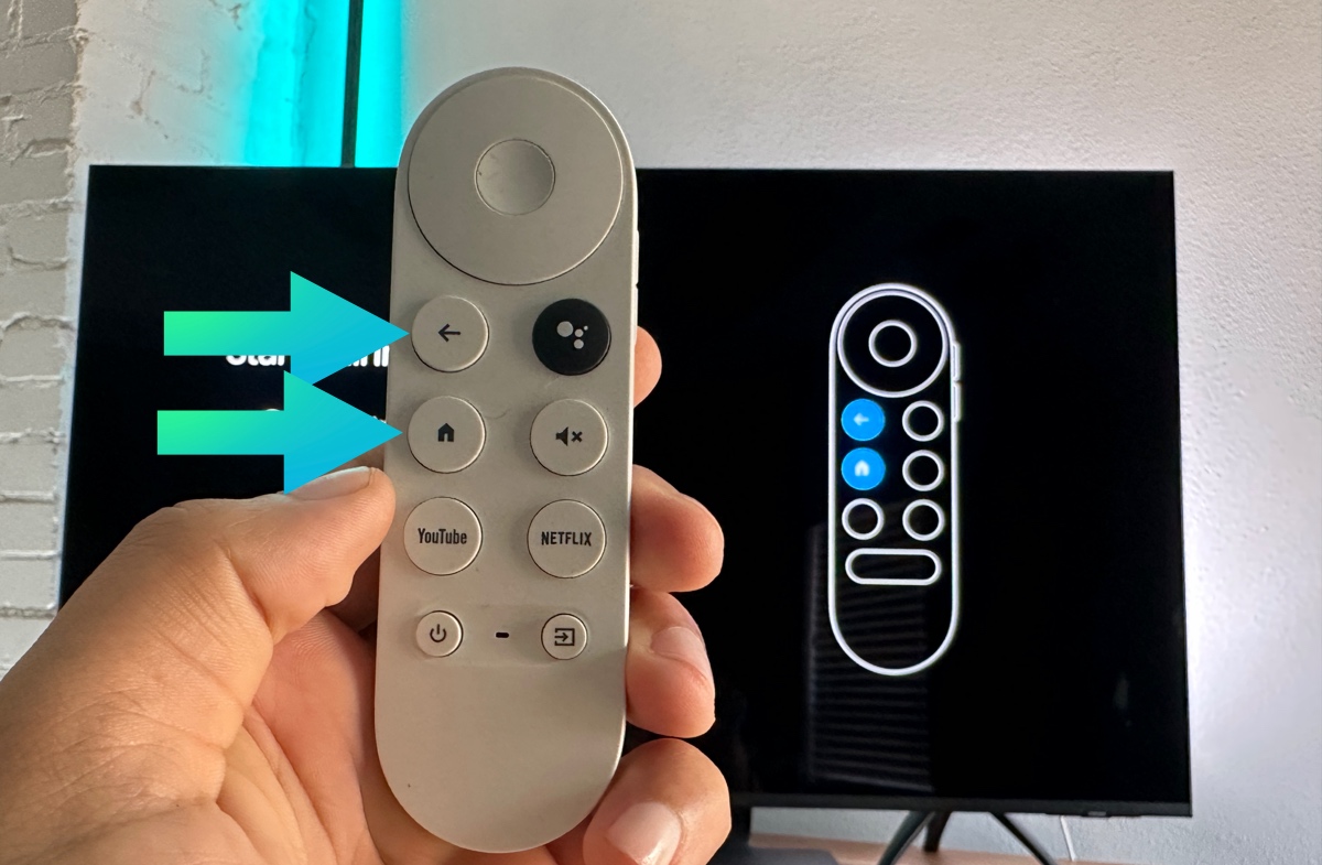 Pair the chromecast remote