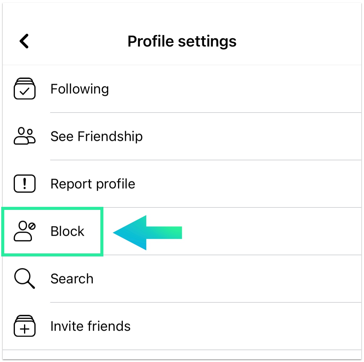 facebook - block profile