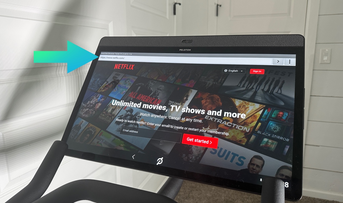 Netflix on Peloton