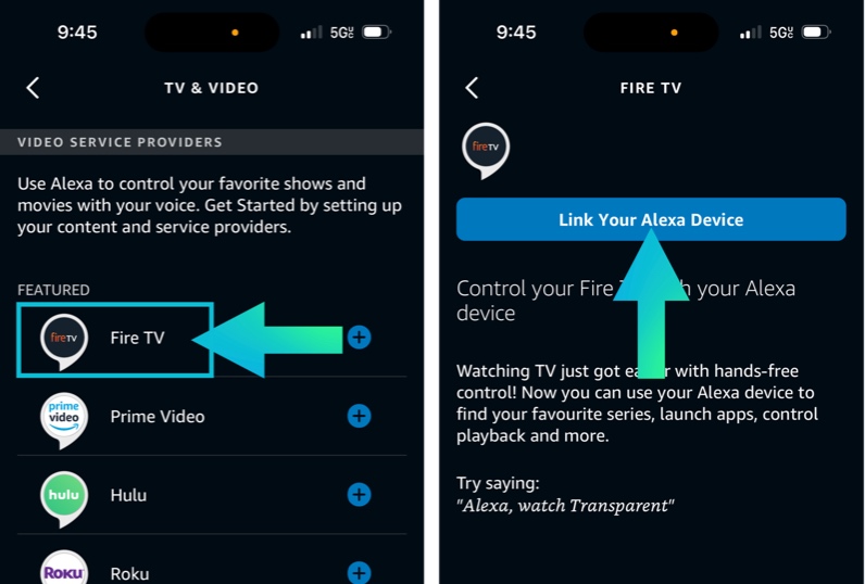 Select Fire TV then follow the steps