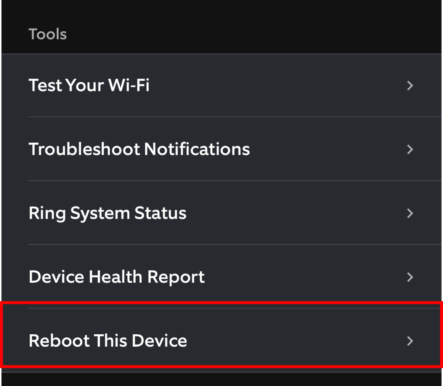 Reboot Ring device