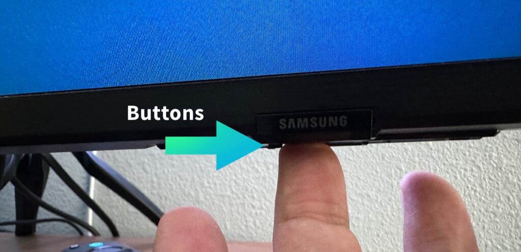 Buttons on a Samsung tv