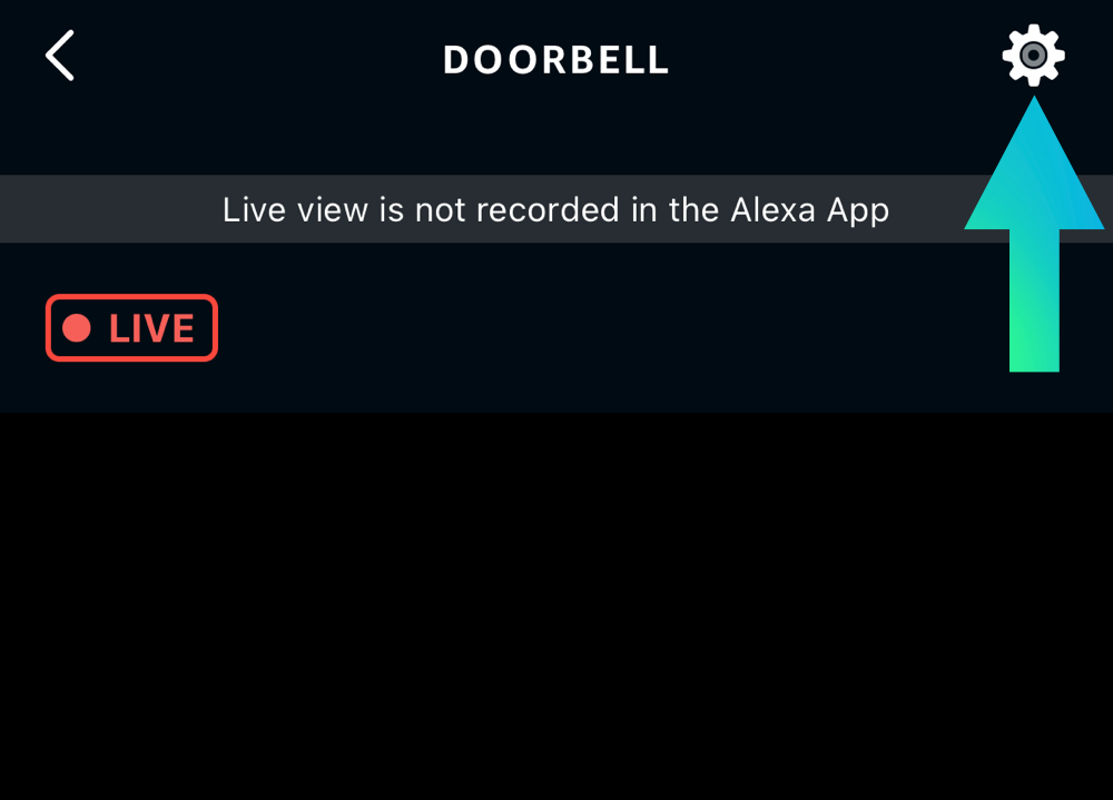 Settings in the Blink Doorbell