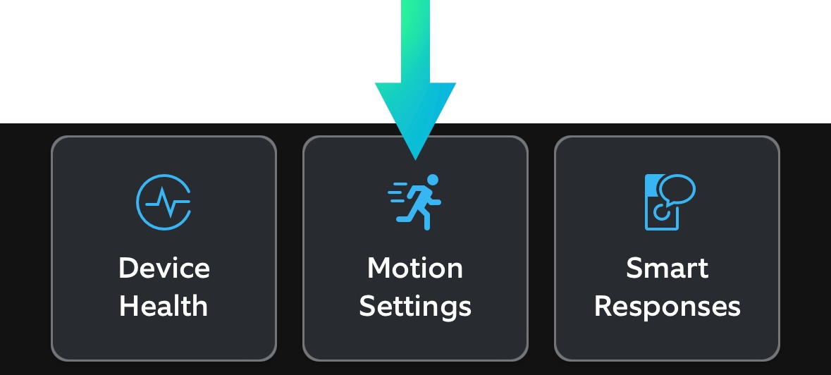 Motion settings