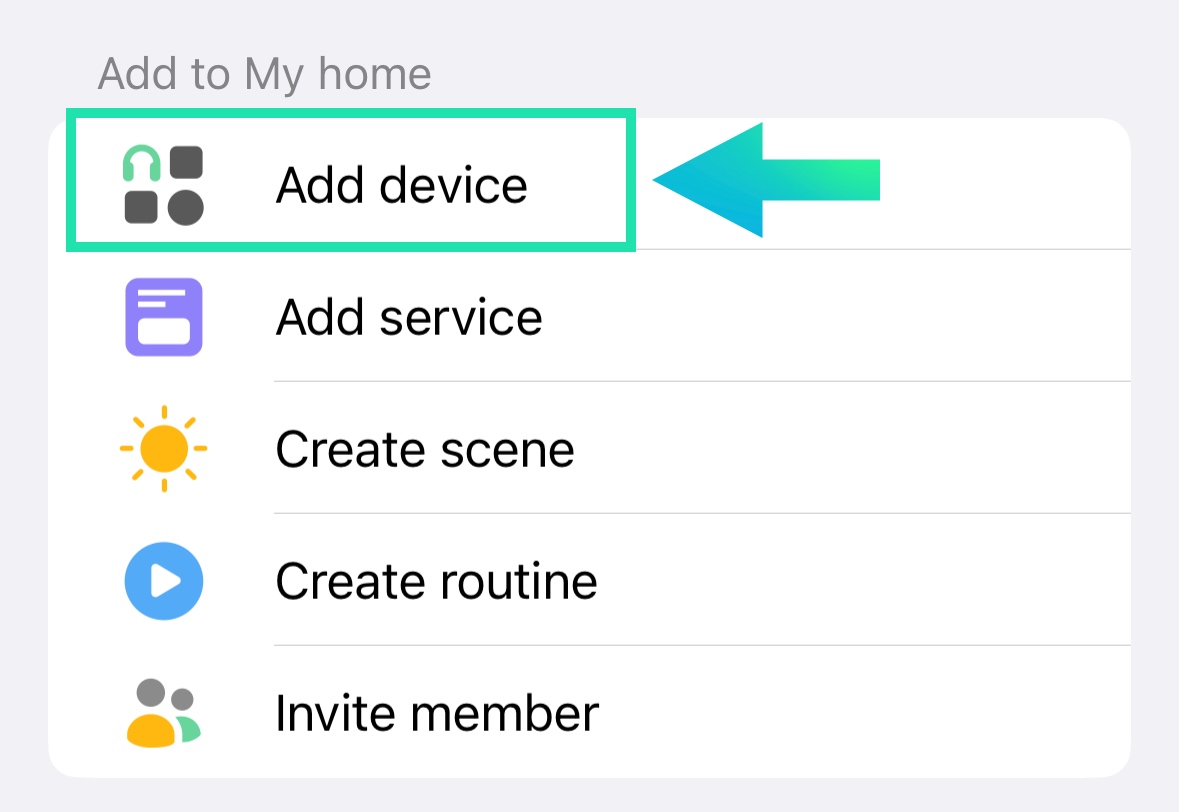 Select Add device