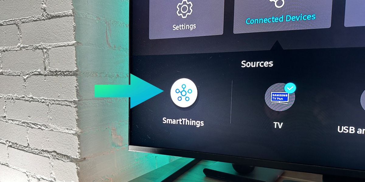 Open SmartThings app on the TV