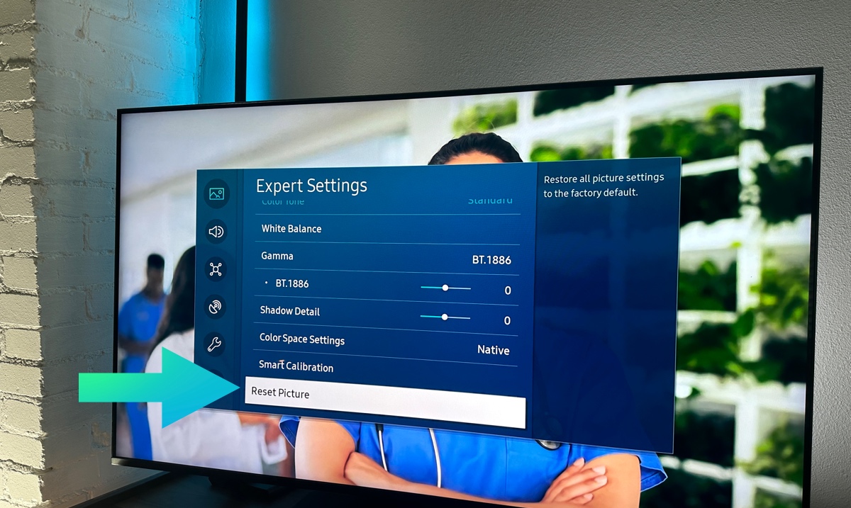 Reset samsung tv picture