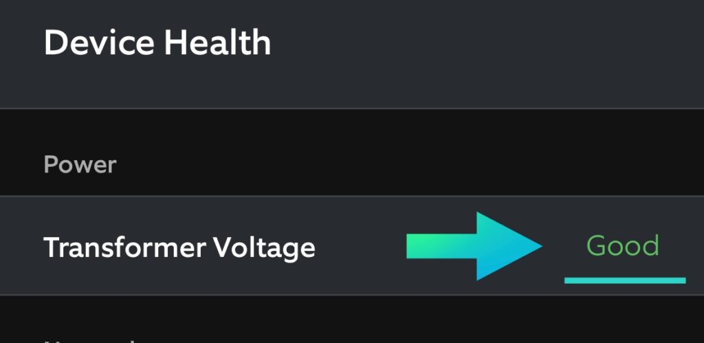 Transformer Voltage in the ring app