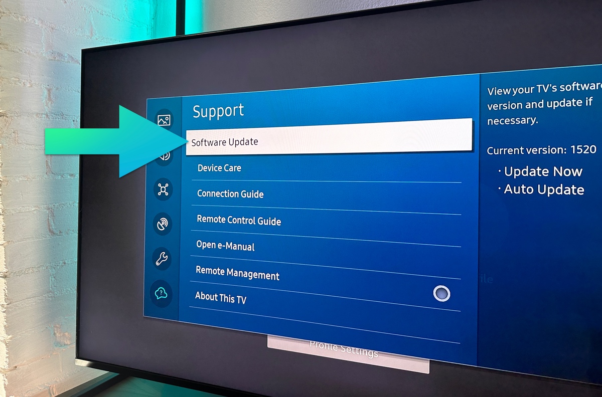 Samsung tv version