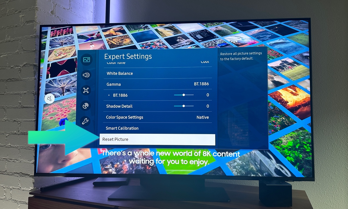 Reset picture samsung tv