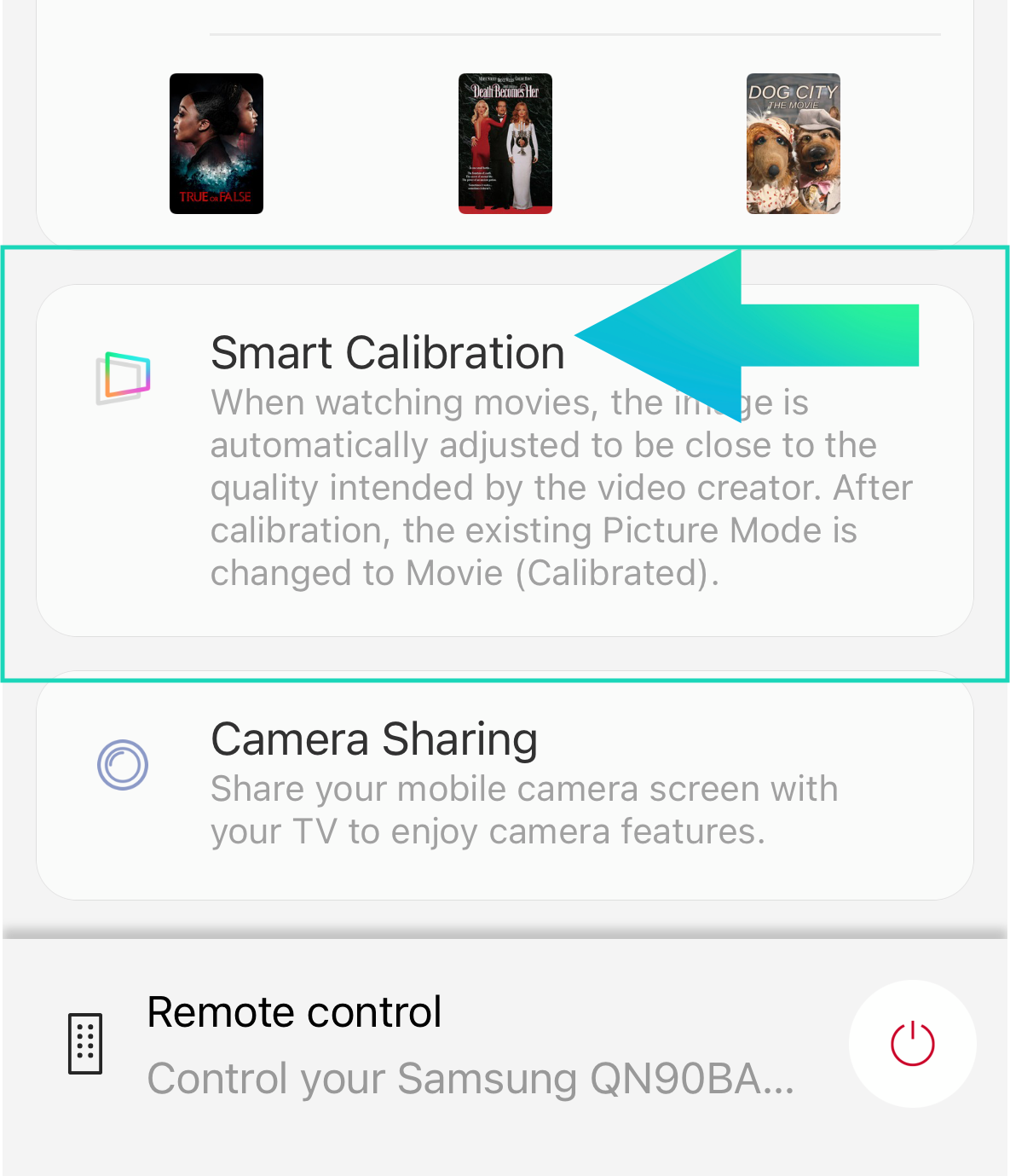 Smart Calibration in Smartthings app